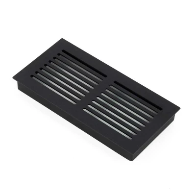 Ventilation grill in black finish