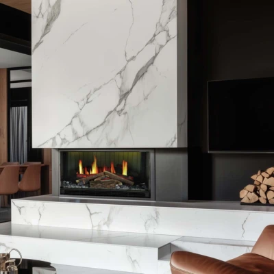 Vista 70 Electric Fireplace Insert in Black