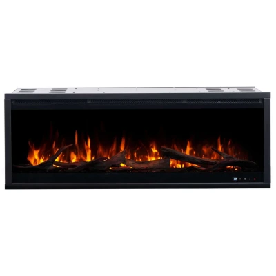 Aflamo Royal 3D 160 cm built-in electric fireplace with 3D flame and glowing embers