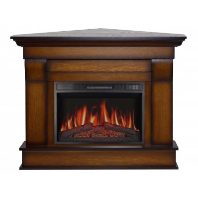 ArtiFlame Albion Corner antique oak electric fireplace suite with insert