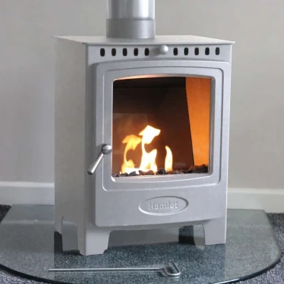 Hamlet Solution 5 myst light grey fireplace Arada Solution 5 light grey