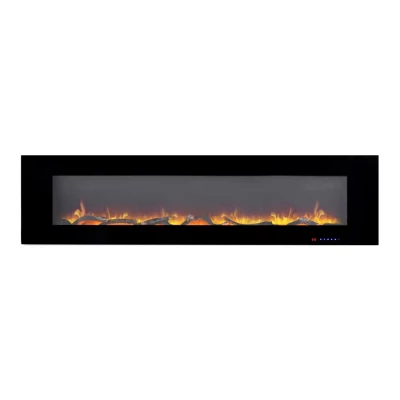 Azurite 182 cm - Wall-mounted electric fireplace from ScandiFlames Electric