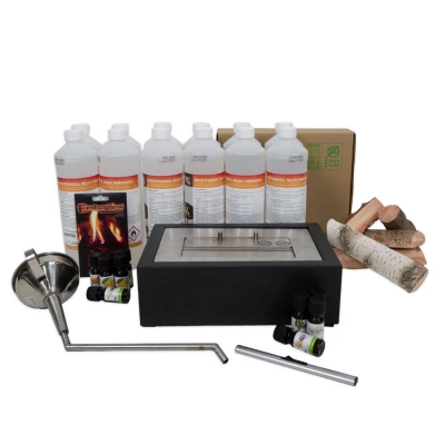 Bioethanol fireplace package for wood stove DIY bioethanol fireplace of 30,5 cm