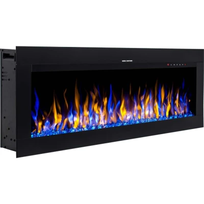 Aflamo Diamond 165 cm black wall-mounted electric fireplace