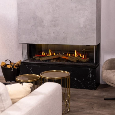 dimplex vista iii three sided built in electric 3d fireplace