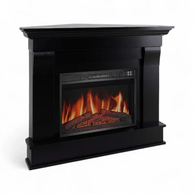 ArtiFlame Albion Corner Wenge Electric Fireplace Suite | Buy Online ArtiFlame Albion Corner electric fireplace suite in wenge finish with insert