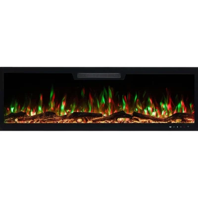 Aflamo Elite 182.8 cm black wall-mounted electric fireplace