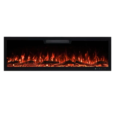 Elite Electric Built-In Fireplace | Sleek Design | LED Flame & Smart Control