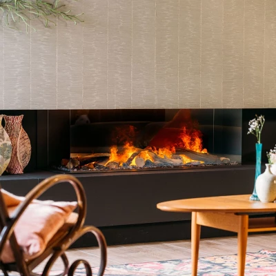 Faber e-MatriX Linear 1300-400 III Faber e-MatriX Linear 1300-400 III Wide and Narrow Water Vapour Fireplace