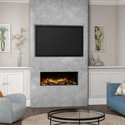 Flamerite Fires E-FX 1000 - 40" electric fireplace for wall-mounted built-in installation