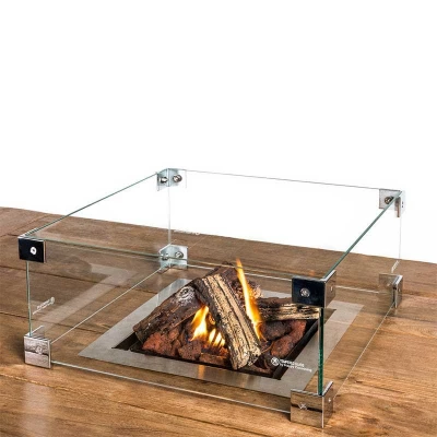 Square built-in burner Glass for square built-in burner