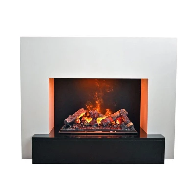 Glow Fire Hauptmann - OMC 600 | Freestanding Water Vapour Fireplace, 90 cm x 110 cm x 45 cm
