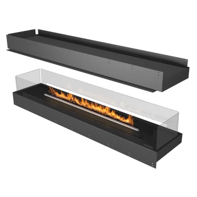 Planika Forma 1800 Island built-in bioethanol fireplace with a flame-view from all sides Planika Forma 1800 Island built-in bioethanol fireplace with a flame-view from all sides