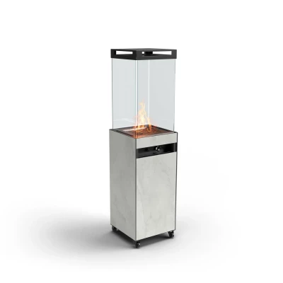 Planika ZOIA Outdoor Gas Patio Heater ZOIA Outdoor Gas Fireplace in Grey