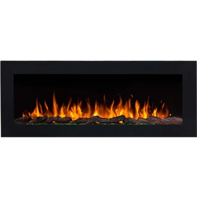 Aflamo Pride Electric Fireplace – Energy-Efficient LED Flames, Customizable Flame Colors, Wall-Mounted or Built-In Design