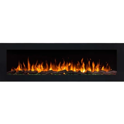 Aflamo Pride 178 cm wall-mounted electric fireplace with LED flame display