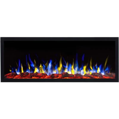 Aflamo Pride Slim 115 cm black wall-mounted electric fireplace