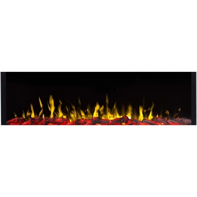 Aflamo Pride Slim 127 cm black wall-mounted electric fireplace