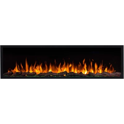 Aflamo Pride Slim 153 cm black wall-mounted electric fireplace