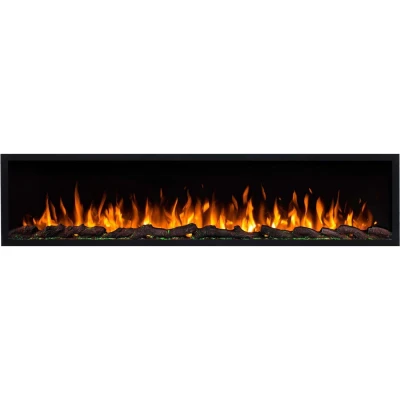Aflamo Pride Slim 183 cm black wall-mounted electric fireplace