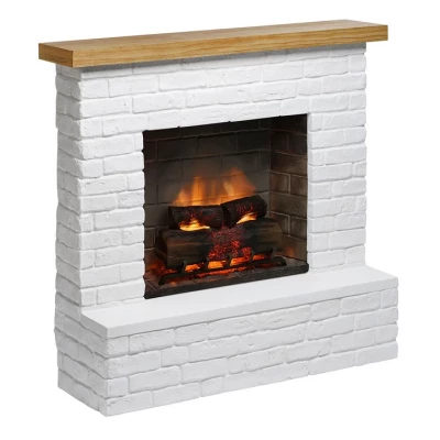 Rolf White Bricks - Electric Fireplace | Tagu | Buy here Rolf - Brick White