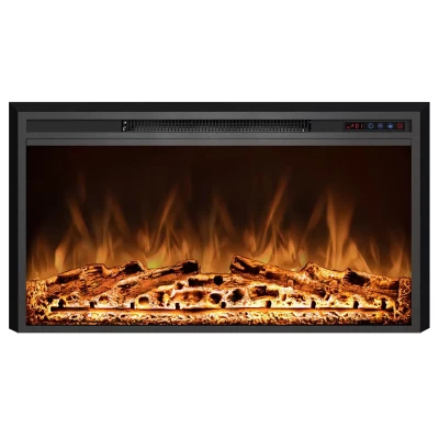 ScandiFlames Electric Pyrope 90 cm Fireplace Insert for Wall Mounting or Old Fireplace Integration