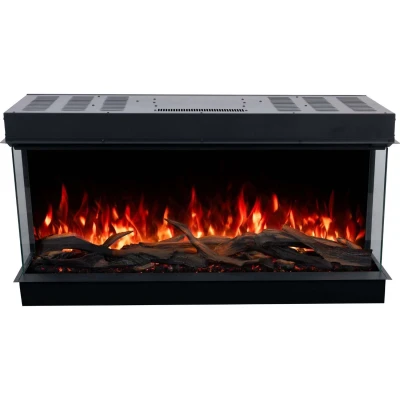 Aflamo Superb 3D 140 black 3-sided inset electric fireplace