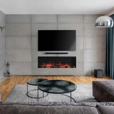 Trimline Fires 130E Solus - Electric Fireplace for Built-in 130E Solus - Electric Fireplace for Built-in Trimline Fires