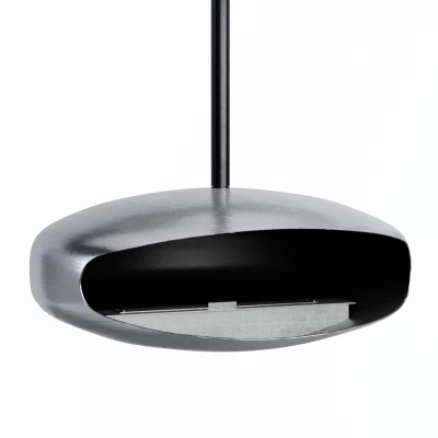 Hein & Haugaard UFO-80 ceiling-mounted bioethanol fireplace in a steel finish Hein & Haugaard UFO-80 ceiling-mounted bioethanol fireplace in a steel finish