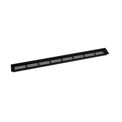 Ventilation Grille Black - 80x7.6 cm - Ventilation area of 210 cm² Ventilation Grille Black - 80x7.6 cm - 210 cm²