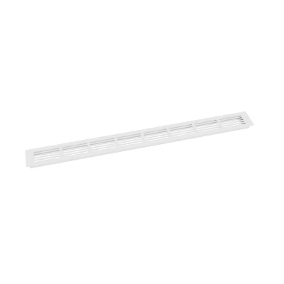 Ventilation Grille White - 80x7.6 cm - Ventilation Area 210 cm² Ventilation Grille White - 80x7.6 cm with a ventilation area of 210 cm²