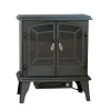 Electric Fireplace with Stove-Style Design