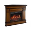 ArtiFlame Albion Corner antique oak electric fireplace suite with insert