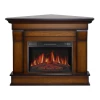 ArtiFlame Albion Corner antique oak electric fireplace suite with insert