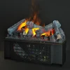 Glow Fire Schiller White - OMC 600 | Freestanding Water Vapour Fireplace, 120 cm x 120 cm x 38 cm