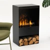Planika Fires Steamy Water Vapour Opti-myst Fireplace in Black
