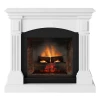 TAGU Magna Electric Fireplace – White Freestanding Design, PowerFlame 1 or 2