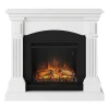 TAGU Magna Electric Fireplace – White Freestanding Design, PowerFlame 1 or 2
