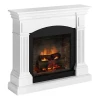 TAGU Magna Electric Fireplace – White Freestanding Design, PowerFlame 1 or 2