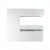 Three-sided freestanding bio ethanol fireplace in white