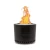 Large matte black Volcano fire pit – stainless steel outdoor model