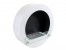 White Round Bio Ethanol Fireplace for Wall Mounting