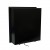 Black built-in electric fireplace without heating - width 60,5 cm