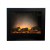 Black built-in electric fireplace without heat - width 75,5 cm