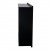 Black built-in electric fireplace without heat - width 75,5 cm