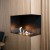 Foco Corner Right 800- Right sided corner bioethanol fireplace