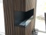 Foco Corner Left 800 - Modern left-sided corner bioethanol fireplace with sleek black design and tempered glass.