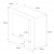 Black built-in electric fireplace without heating - width 60,5 cm