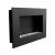 Murus 800 - Narrow Black Wall-mounted Bioethanol Fireplace