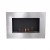 Murus 800 - Narrow Brushed Steel Wall-mounted Bioethanol Fireplace